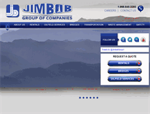 Tablet Screenshot of jimbobrentals.com